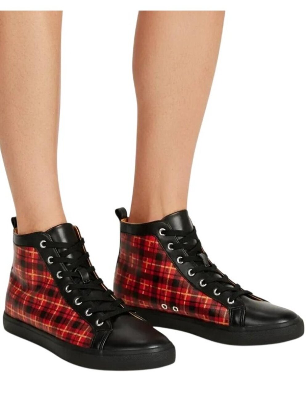 Harry Potter Gryffindor House Plaid Hi-Top Lace-Up Sneaker Men's Size 10 NWT